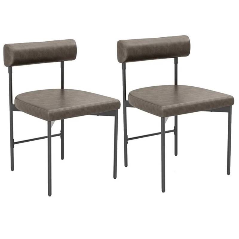 Costway 2er Set Küchenstühle Aus PVC-Leder & U-förmiger Grau Costway 2er Set Küchenstühle Aus PVC-Leder & U-förmiger Grau von COSTWAY