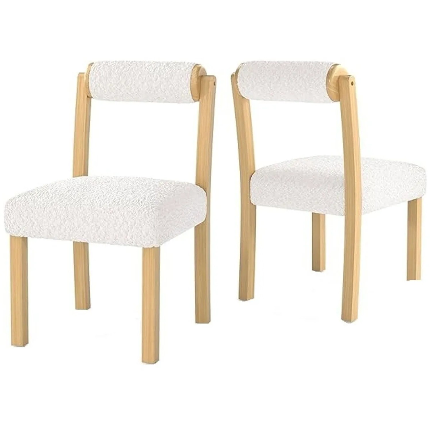 Costway 2er Set Küchenstühle mit Zylindrischer Rückenlehne Natur&Weiß Costway 2er Set Küchenstühle mit Zylindrischer Rückenlehne Natur&Weiß von COSTWAY