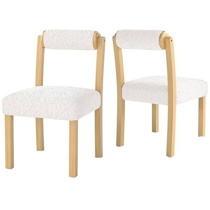 Costway 2er Set Küchenstühle mit Zylindrischer Rückenlehne Natur&Weiß Costway 2er Set Küchenstühle mit Zylindrischer Rückenlehne Natur&Weiß von COSTWAY