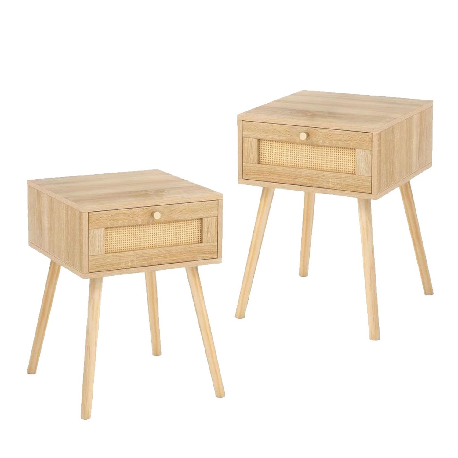 Costway 2er Set Nachttisch Rattan 40 x 40 x 55 cm Costway 2er Set Nachttisch Rattan 40 x 40 x 55 cm von COSTWAY