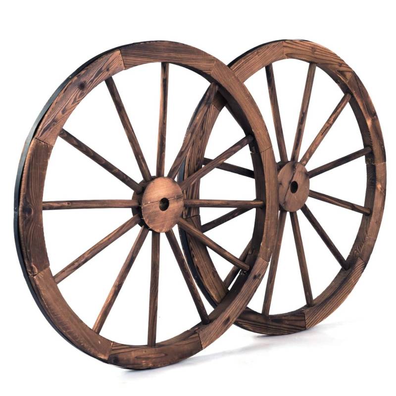 Costway 2er Set Wagenrad Holz Ø76 x 3,5 cm Braun Costway 2er Set Wagenrad Holz Ø76 x 3,5 cm Braun von COSTWAY