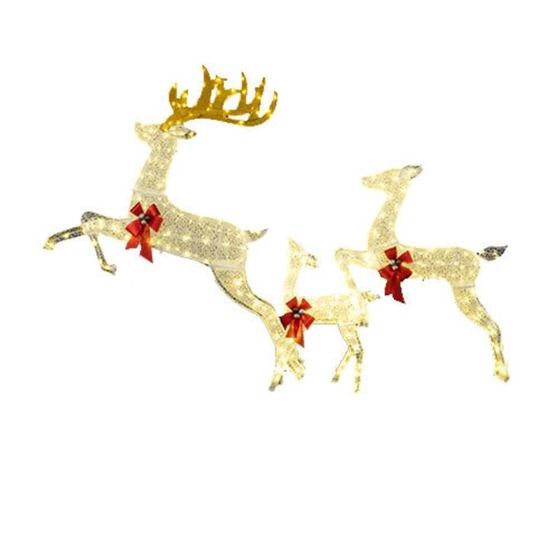 Costway 3 Teiliges LED Rentier Familie Groß mit Lichtern & Schleifen Costway 3 Teiliges LED Rentier Familie Groß mit Lichtern & Schleifen von COSTWAY