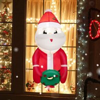 Costway - Aufblasbarer Weihnachtsmann aus dem Fenster, 100CM led Deko Weihnachten aufblasbar, Weihnachtsdekoration draußen, Weihnachten Deko für Hof, Costway - Aufblasbarer Weihnachtsmann aus dem Fenster, 100CM led Deko Weihnachten aufblasbar, Weihnachtsdekoration draußen, Weihnachten Deko für Hof, von COSTWAY