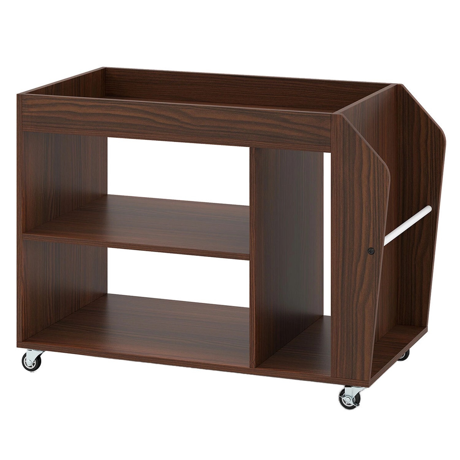 Costway Beistelltisch 3 Ebenen Nachttisch Nachtschrank Holz mit Rollen Costway Beistelltisch 3 Ebenen Nachttisch Nachtschrank Holz mit Rollen von COSTWAY