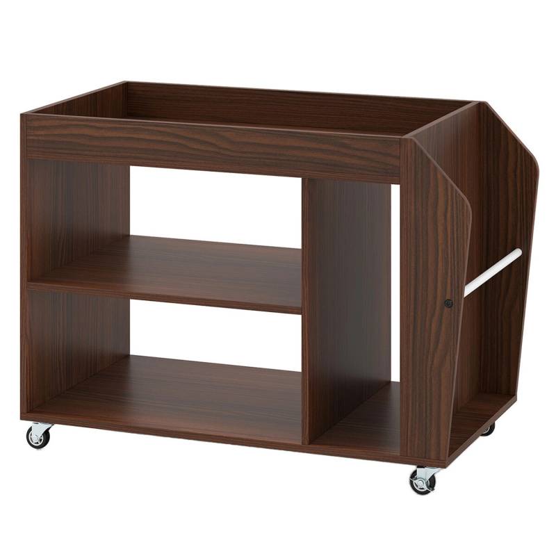 Costway Beistelltisch 3 Ebenen Nachttisch Nachtschrank Holz mit Rollen Costway Beistelltisch 3 Ebenen Nachttisch Nachtschrank Holz mit Rollen von COSTWAY