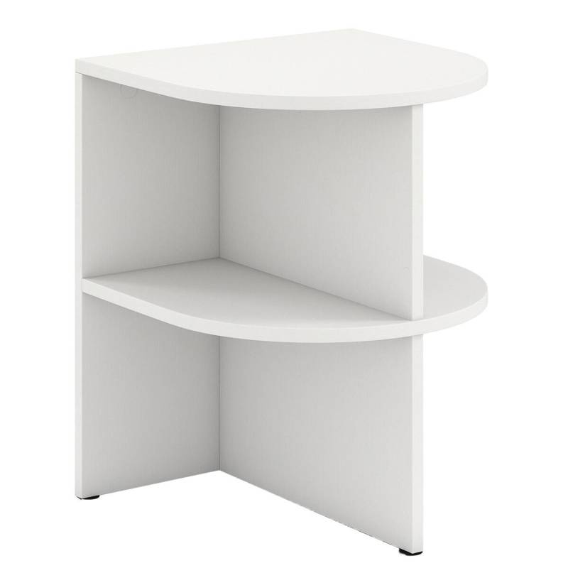 Costway Beistelltisch Halbrund Nachttisch Sofatisch Kaffeetisch Weiß Costway Beistelltisch Halbrund Nachttisch Sofatisch Kaffeetisch Weiß von COSTWAY