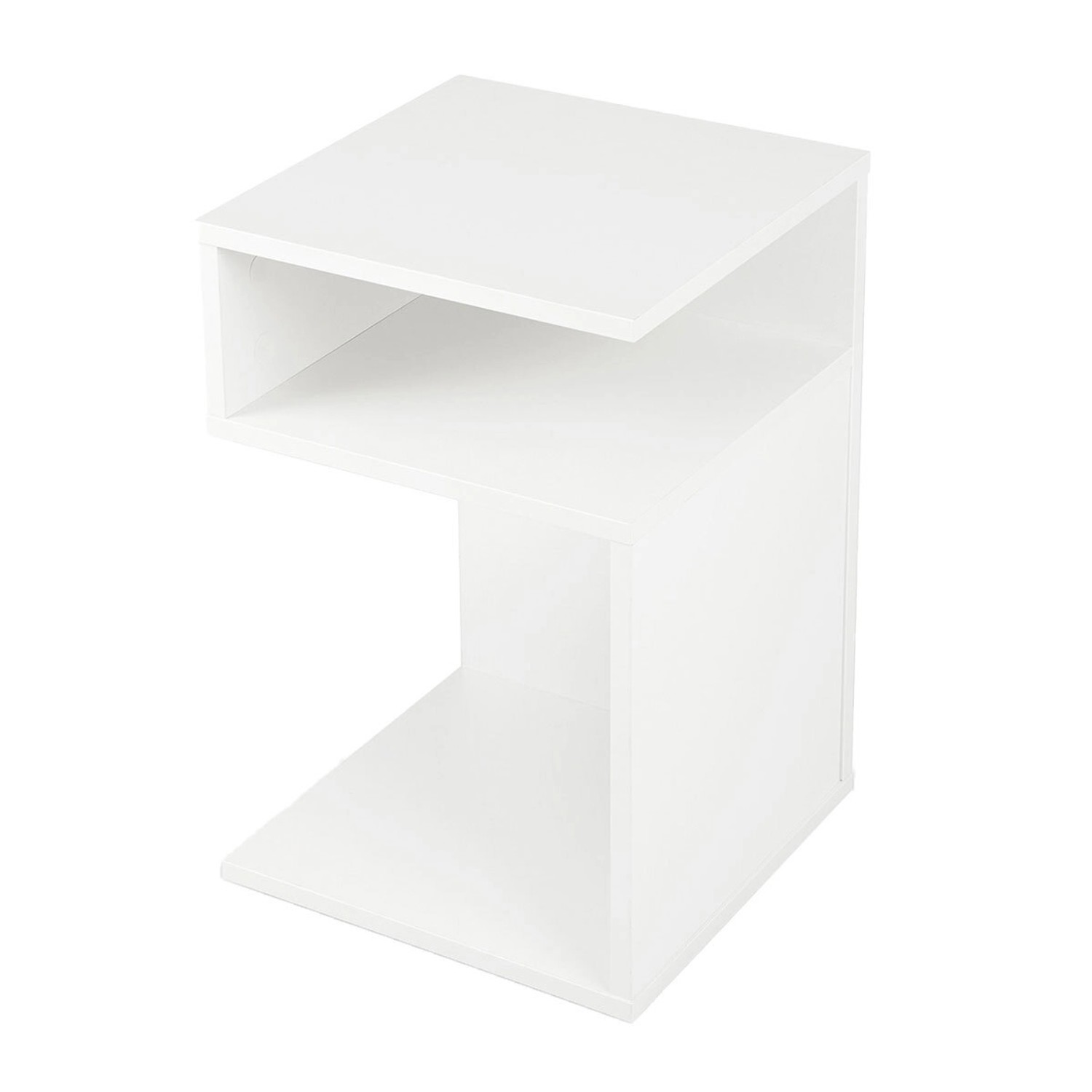 Costway Beistelltisch Holz 3 Ebenen Sofatisch Nachttisch Modern Weiß Costway Beistelltisch Holz 3 Ebenen Sofatisch Nachttisch Modern Weiß von COSTWAY