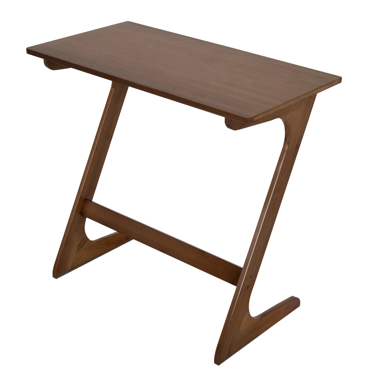 Costway Beistelltisch Z-förmiger Sofatisch Aus Für Laptop Bambus Braun Costway Beistelltisch Z-förmiger Sofatisch Aus Für Laptop Bambus Braun von COSTWAY