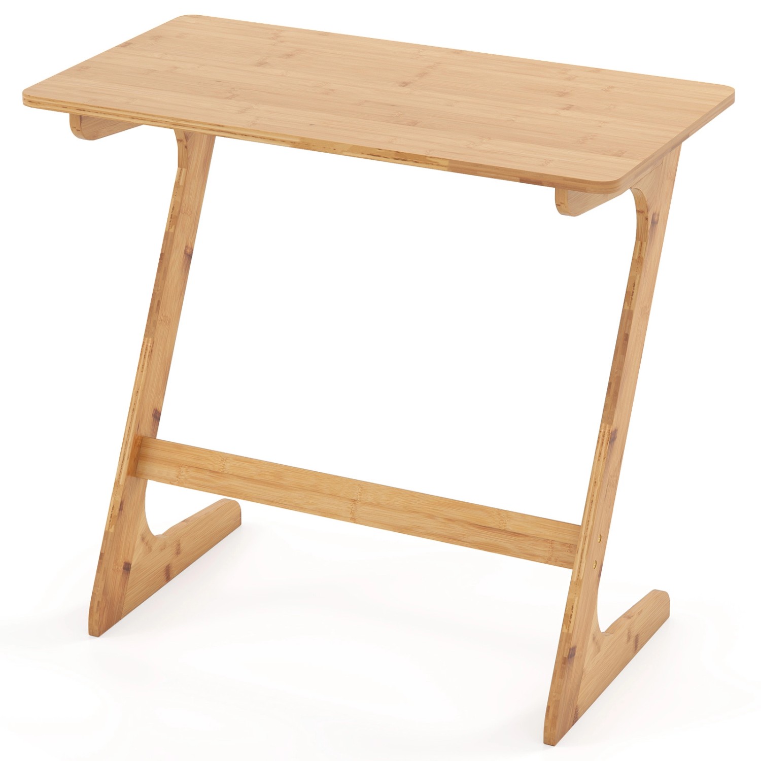 Costway Beistelltisch Z-förmiger Sofatisch Aus Für Laptop Bambus Natur Costway Beistelltisch Z-förmiger Sofatisch Aus Für Laptop Bambus Natur von COSTWAY