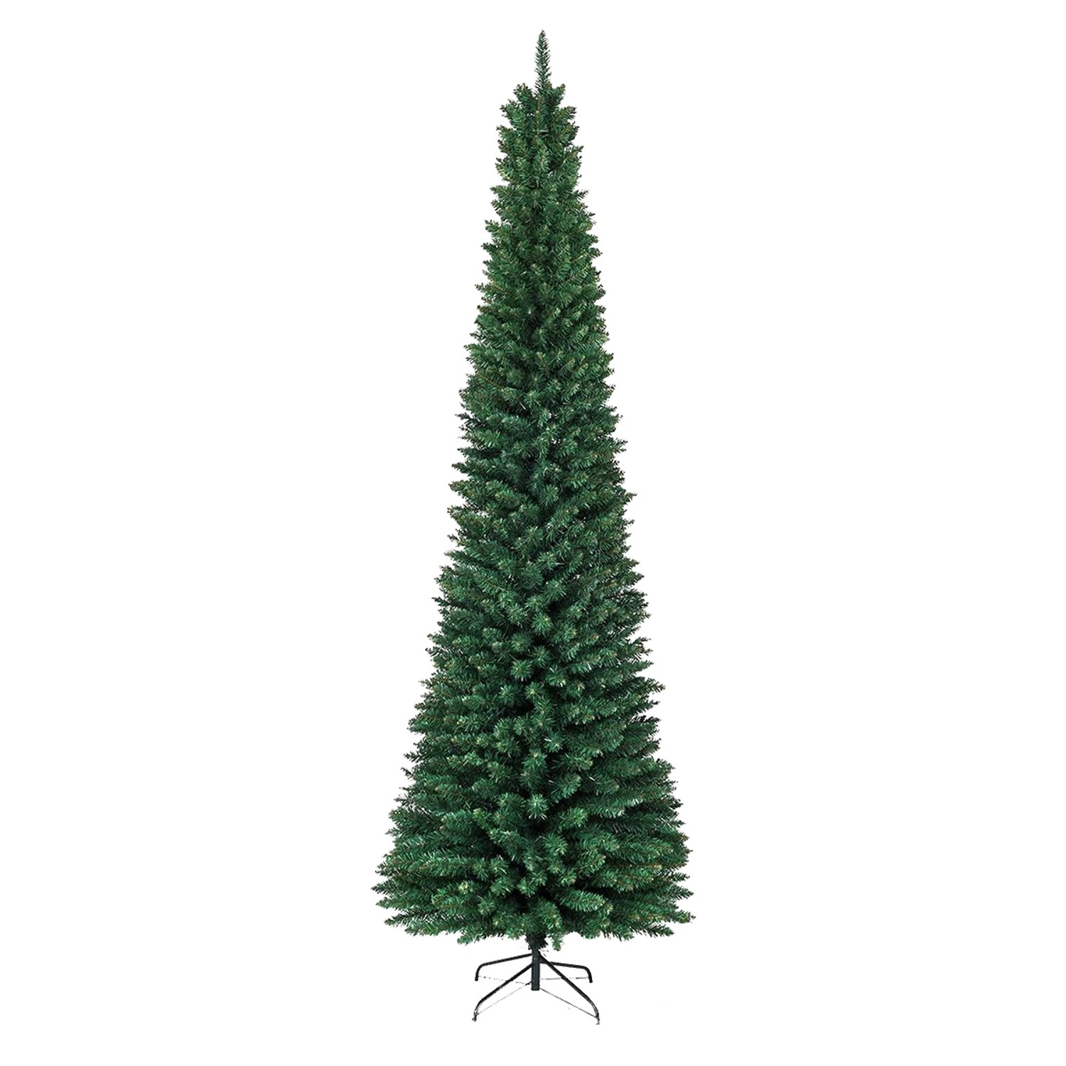 Costway Bleistift Weihnachtsbaum Künstlich 210cm mit Metallständer von COSTWAY