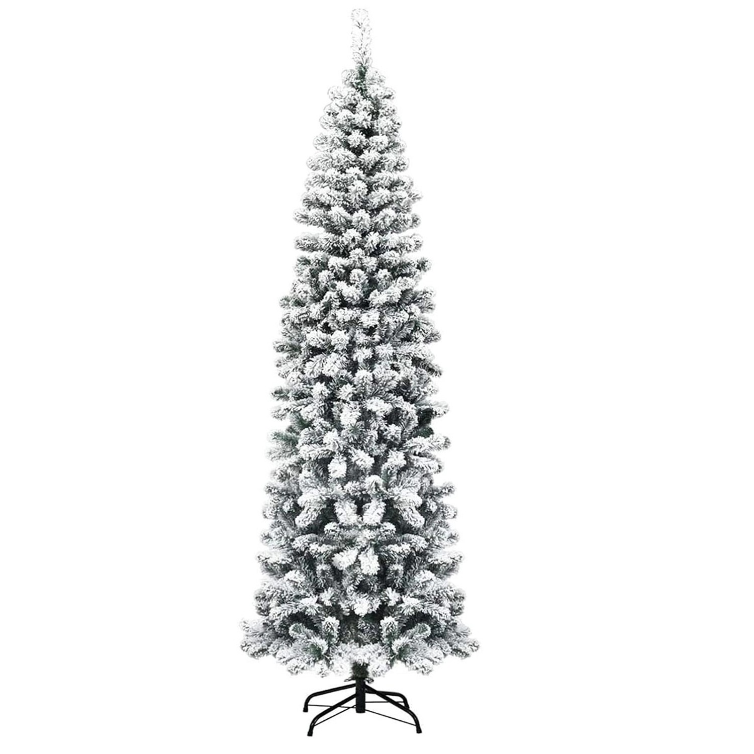 Costway Bleistift Weihnachtsbaum mit Schnee 225cm von COSTWAY