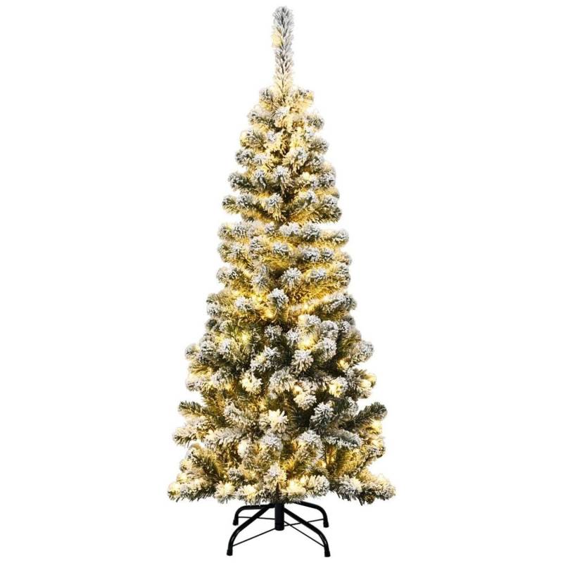 Costway Bleistift Weihnachtsbaum mit Schnee und Led-Leuchten 135cm Costway Bleistift Weihnachtsbaum mit Schnee und Led-Leuchten 135cm von COSTWAY