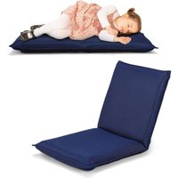 Costway - Bodenstuhl Bodensessel mit 6- stufig Verstellbarer Rueckenlehne, Game Sessel gepolstert, Bodensofa Meditationsstuhl Lazy Sofa Fensterstuhl von COSTWAY