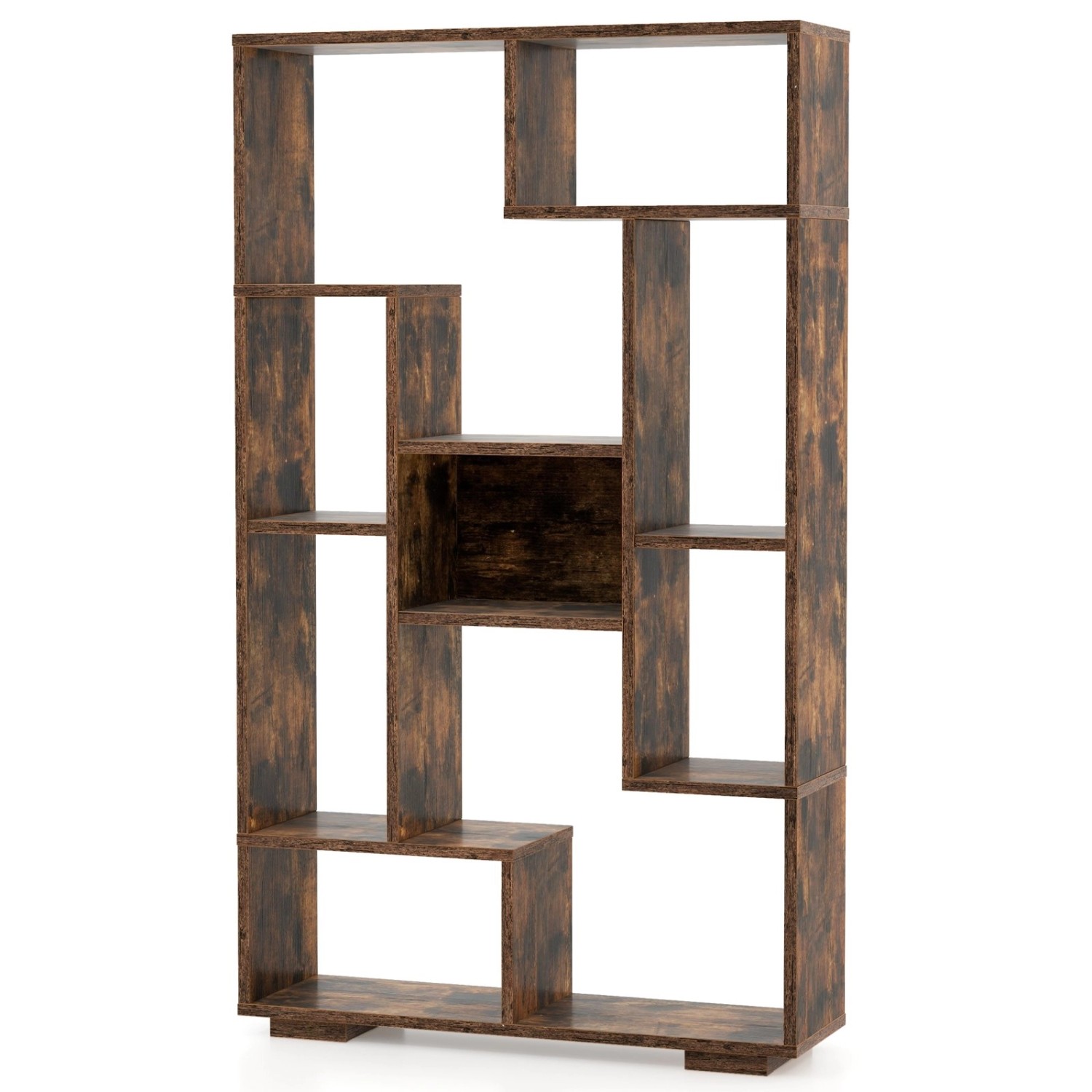 Costway Bücherregal mit 9 Fächern Standregal Braun 120cm Costway Bücherregal mit 9 Fächern Standregal Braun 120cm von COSTWAY