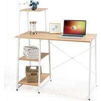 Costway - Computertisch mit 4 Regaln, Schreibtisch Holz & Metall, pc Tisch Buerotisch Arbeitstisch Officetisch fuers Buero, Arbeitszimmer, Wohnzimmer Costway - Computertisch mit 4 Regaln, Schreibtisch Holz & Metall, pc Tisch Buerotisch Arbeitstisch Officetisch fuers Buero, Arbeitszimmer, Wohnzimmer von COSTWAY
