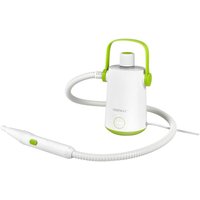 Dampfreiniger Portable Handgerät, 3 Bar max. Dampfdruck, Handdampfreiniger mit 300ml Wassertank, 116cm Schlauch & 3m Kabel & 10 Zubehör Set Grün von COSTWAY