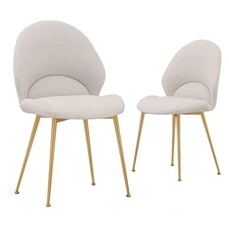 Costway Esszimmerstühle 2er Set mit Gebogener Rückenlehne Hellgrau Costway Esszimmerstühle 2er Set mit Gebogener Rückenlehne Hellgrau von COSTWAY