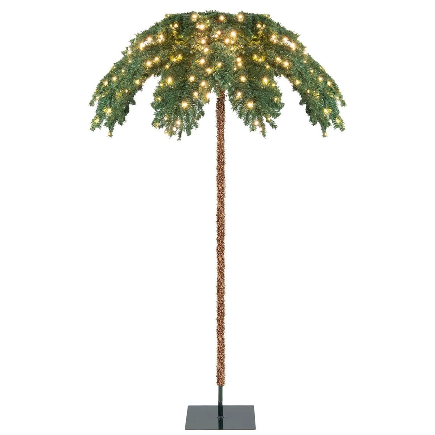 Costway Künstliche Palme Beleuchtet Led Baum mit 813 Spitzen 180 cm von COSTWAY