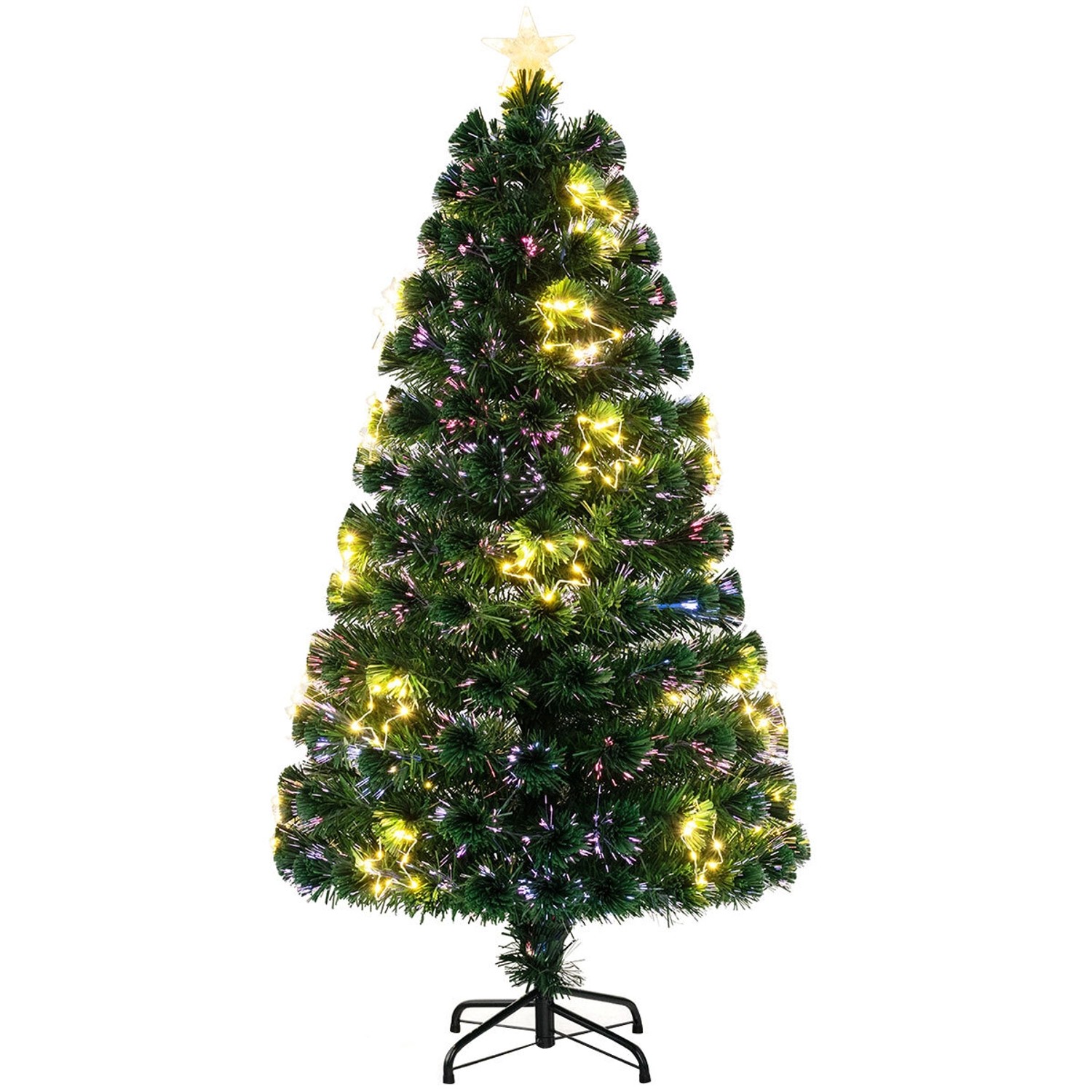 Costway Künstlicher Weihnachtsbaum Glasfaser &230 Zweigspitzen 180cm von COSTWAY
