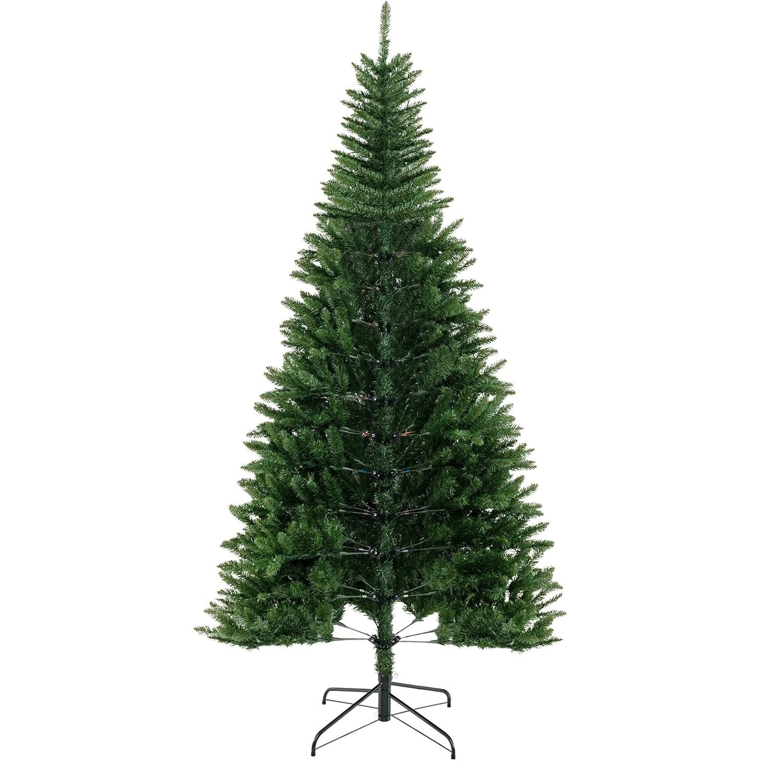 Costway Künstlicher Weihnachtsbaum mit Beleuchtung 240 cm von COSTWAY