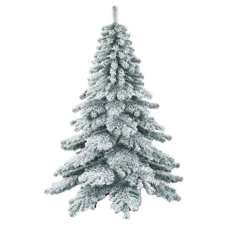 Costway Künstlicher Weihnachtsbaum mit Schnee mit Metallständer 180cm von COSTWAY