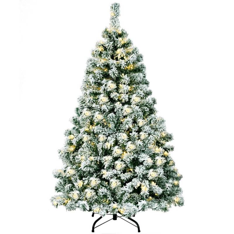 Costway Künstlicher Weihnachtsbaum mit Schnee und Led-Leuchten 135cm Costway Künstlicher Weihnachtsbaum mit Schnee und Led-Leuchten 135cm von COSTWAY