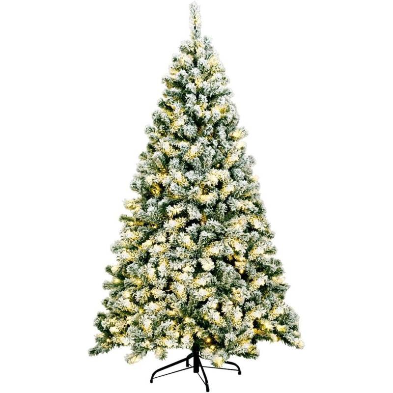 Costway Künstlicher Weihnachtsbaum mit Schnee und Led-Leuchten 180cm Costway Künstlicher Weihnachtsbaum mit Schnee und Led-Leuchten 180cm von COSTWAY