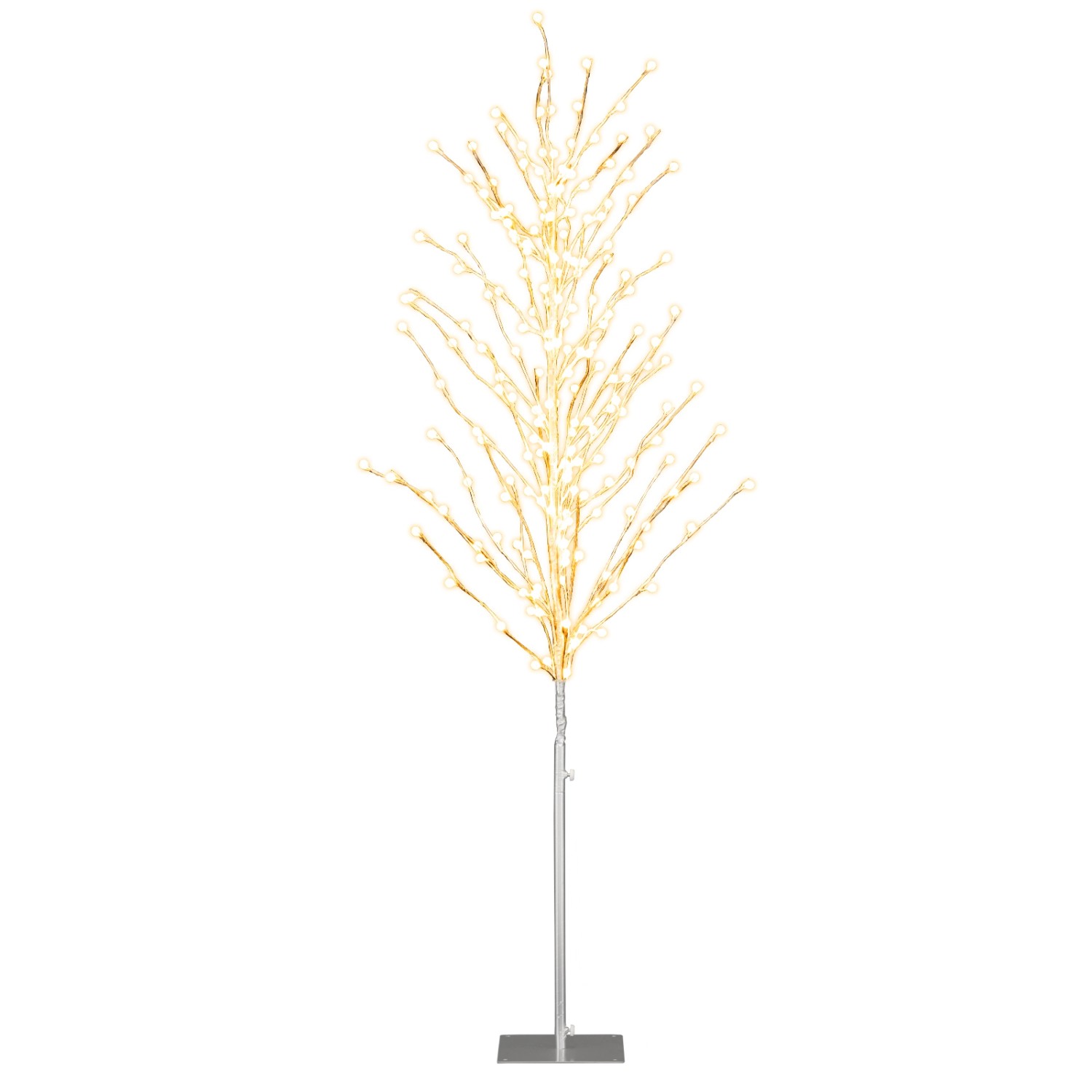 Costway LED Lichterbaum Birkenbaum Tannenbaum Christbaum 186 cm von COSTWAY