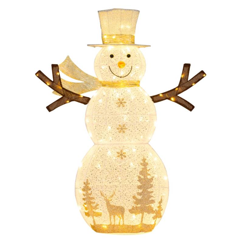 Costway LED Schneemann Beleuchtet Große mit Hut & Schal 141 cm Costway LED Schneemann Beleuchtet Große mit Hut & Schal 141 cm von COSTWAY