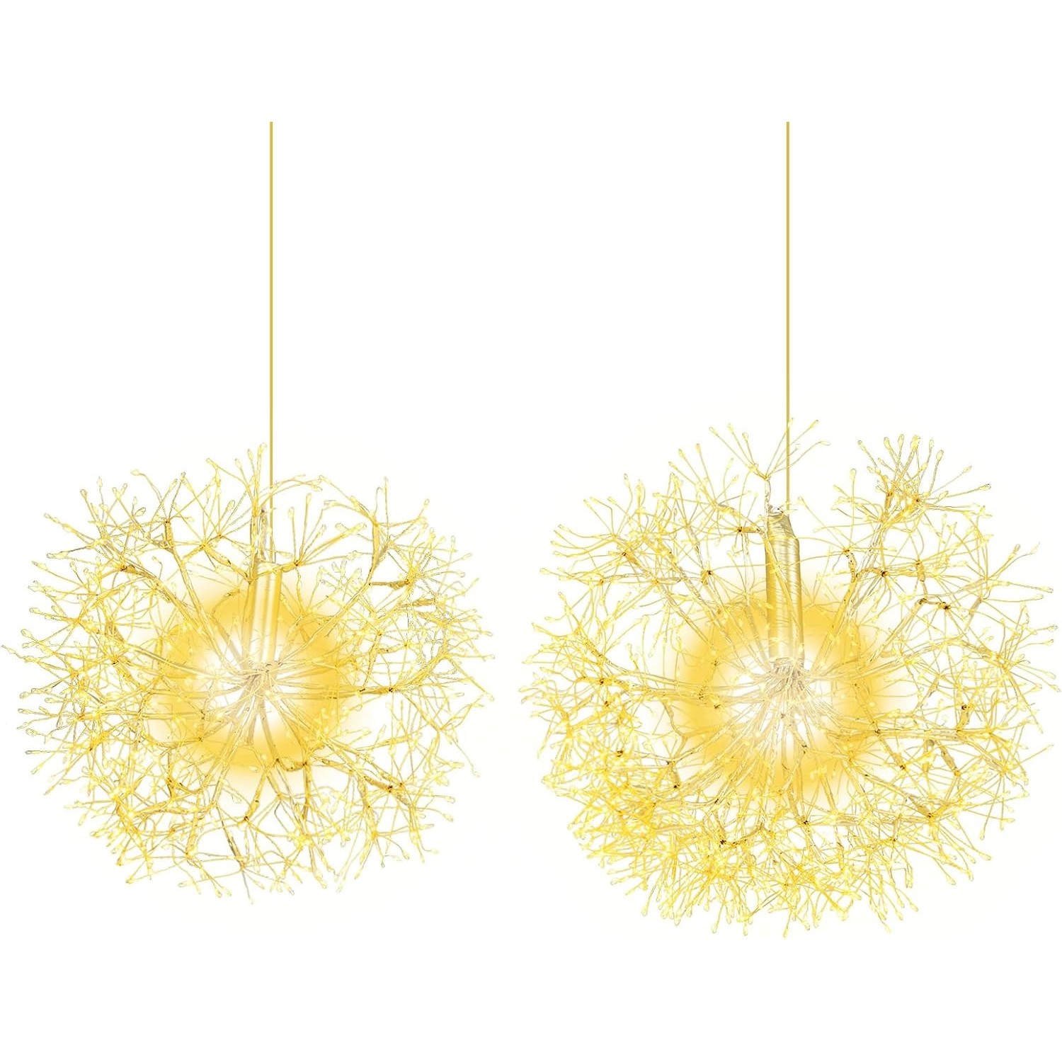 Costway Leuchtkugel Weihnachten 2 Stück Led Kugeln Zum Hinhängen von COSTWAY