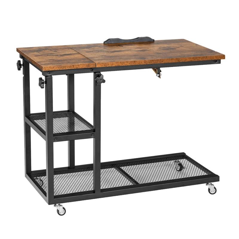 Costway Pflegetisch Höhenverstellbar mit Rollen mit Kippbarer Vintage Costway Pflegetisch Höhenverstellbar mit Rollen mit Kippbarer Vintage von COSTWAY