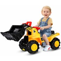 Costway - Sitzbagger mit eingebautem Ablagefach, Kinderbagger mit 4 Sound-Tasten, Bagger Spielzeug, Sandbagger, Rutscher Bagger, Schaufelbagger, Costway - Sitzbagger mit eingebautem Ablagefach, Kinderbagger mit 4 Sound-Tasten, Bagger Spielzeug, Sandbagger, Rutscher Bagger, Schaufelbagger, von COSTWAY
