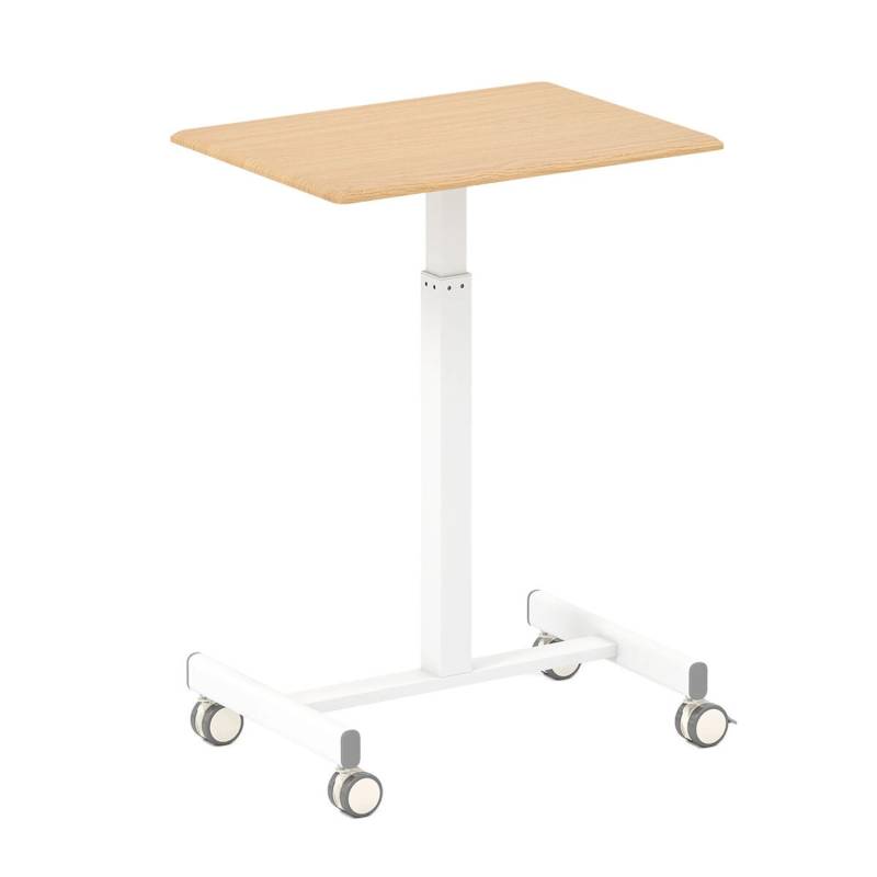 Costway Stehpult Höhenverstellbar Stehtisch mit Rollen Schreibtisch von COSTWAY
