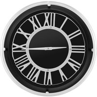 Costway - Wanduhr ohne Tickgeräusche, große Funkuhr modern für Wohnzimmer, Büro, Schlafzimmer 45 x 45 x 14 cm von COSTWAY
