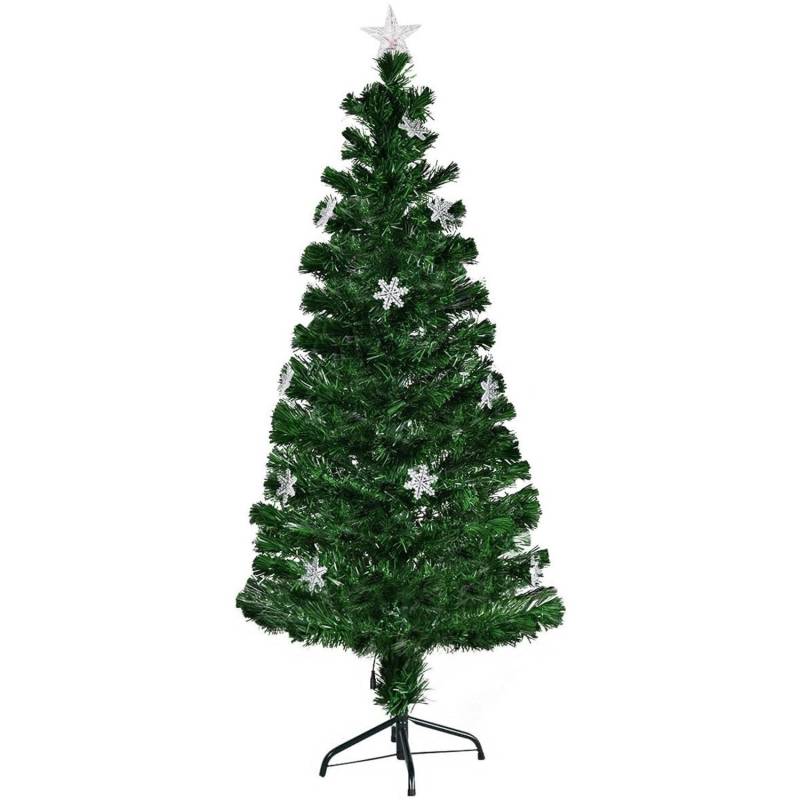 Costway Weihnachtsbaum & Glasfaser-Farbwechsler und Sternspitze 150cm Costway Weihnachtsbaum & Glasfaser-Farbwechsler und Sternspitze 150cm von COSTWAY
