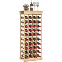 Costway - Weinregal aus Massivholz, Flaschenregal Weinständer für 40 Flaschen, Weinflaschenhalter Weinhalter für Küche, Speisekammer, Bar & von COSTWAY