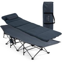 Feldbett Klappbar, Campingbett mit Matratze von COSTWAY