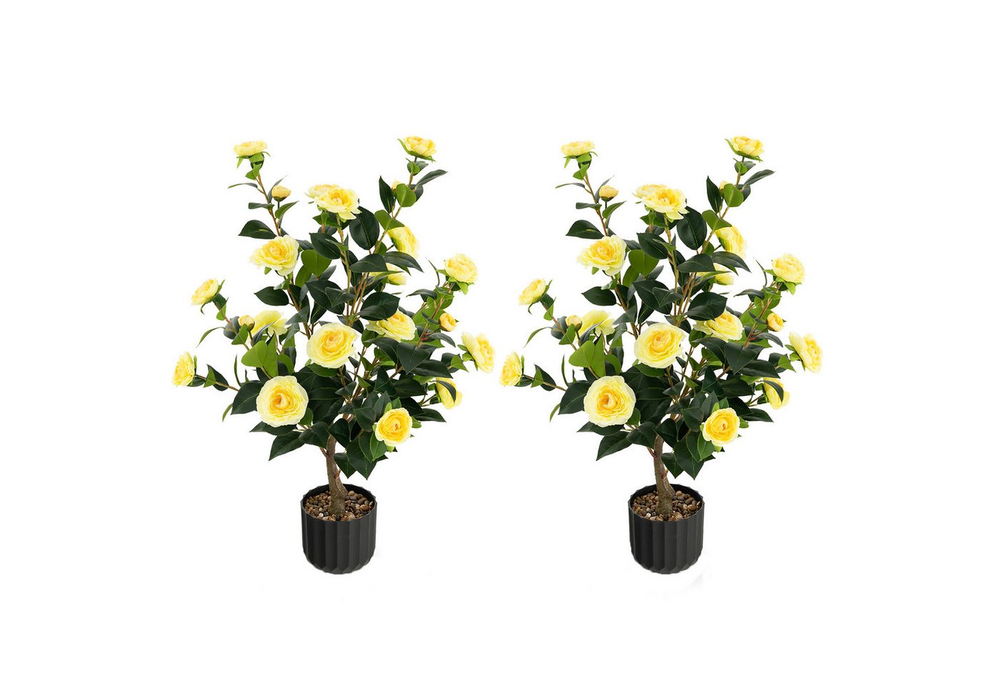 Kunstbaum Kamelie, COSTWAY, Höhe 95 cm, 2er-Set mit 24 Blüten & Blumentopf Kunstbaum Kamelie, COSTWAY, Höhe 95 cm, 2er-Set mit 24 Blüten & Blumentopf von COSTWAY