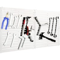 Costway - Magnetische Werkzeughalter Wand, 4 Werkzeugplatten 32 starken Magnetstreifen 60x30cm, Werkzeug Organizer für Werkstatt, Magnet Werkzeug von COSTWAY