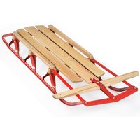 Schlitten Holzschlitten, Schlitten Kinder 137 cm, Davoser Rodel Holz & Metall von COSTWAY