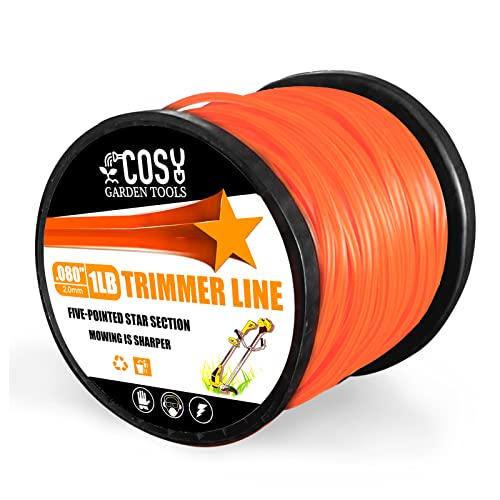 COSY GARDEN TOOLS Trimmerfaden Geeignet zum Trimmen von Rasen und Unkraut- Mähfaden 2,0mm x 160 m Ersatzfaden、Nylon Rasentrimmer Faden- Orange COSY GARDEN TOOLS Trimmerfaden Geeignet zum Trimmen von Rasen und Unkraut- Mähfaden 2,0mm x 160 m Ersatzfaden、Nylon Rasentrimmer Faden- Orange von COSY GARDEN TOOLS