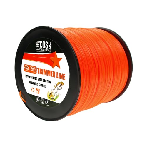 COSY GARDEN TOOLS Trimmerfaden Geeignet zum Trimmen von Rasen und Unkraut- Mähfaden 2,4 mm x 513 m Ersatzfaden、Nylon Rasentrimmer Faden- Orange COSY GARDEN TOOLS Trimmerfaden Geeignet zum Trimmen von Rasen und Unkraut- Mähfaden 2,4 mm x 513 m Ersatzfaden、Nylon Rasentrimmer Faden- Orange von COSY GARDEN TOOLS