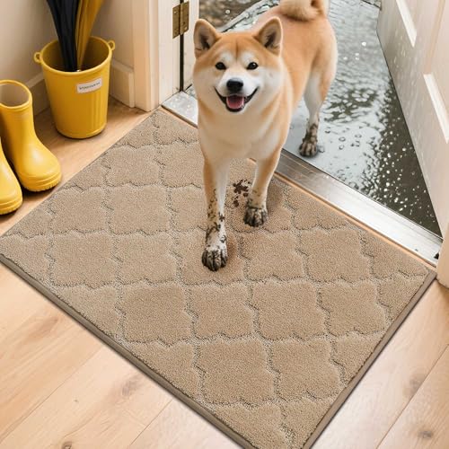 COSY HOMEER Fussmatte Innen 50 x 80 cm, Schmutzfangmatte Waschbar 1,5 cm Dicke, Eingangsteppich Sauberlaufmatte Hundeteppich Maschinenwaschbar für Flur, Küche, Hintertür, Beige COSY HOMEER Fussmatte Innen 50 x 80 cm, Schmutzfangmatte Waschbar 1,5 cm Dicke, Eingangsteppich Sauberlaufmatte Hundeteppich Maschinenwaschbar für Flur, Küche, Hintertür, Beige von COSY HOMEER