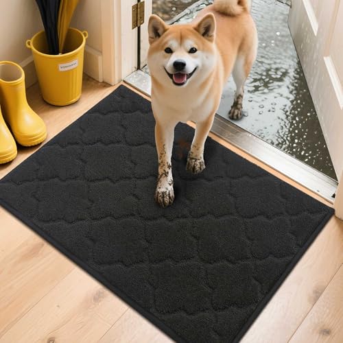 COSY HOMEER Fussmatte Innen 50 x 80 cm, Schmutzfangmatte Waschbar 1,5 cm Dicke, Eingangsteppich Sauberlaufmatte Hundeteppich Maschinenwaschbar für Flur, Küche, Hintertür, Schwarz COSY HOMEER Fussmatte Innen 50 x 80 cm, Schmutzfangmatte Waschbar 1,5 cm Dicke, Eingangsteppich Sauberlaufmatte Hundeteppich Maschinenwaschbar für Flur, Küche, Hintertür, Schwarz von COSY HOMEER