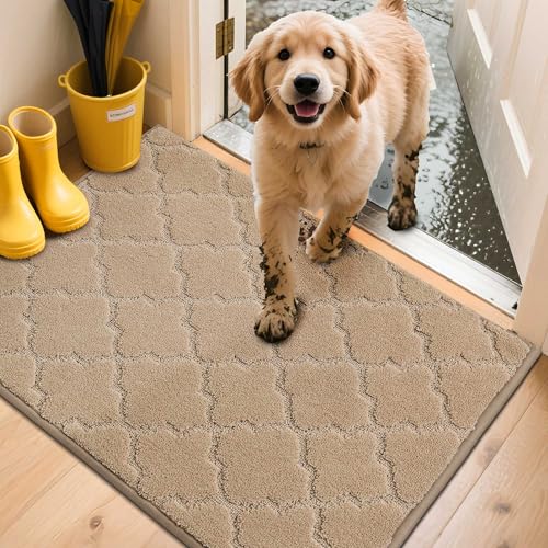 COSY HOMEER Fussmatte Innen 60 x 90 cm, Schmutzfangmatte Waschbar 1,5 cm Dicke, Eingangsteppich Sauberlaufmatte Hundeteppich Maschinenwaschbar für Flur, Küche, Hintertür, Beige COSY HOMEER Fussmatte Innen 60 x 90 cm, Schmutzfangmatte Waschbar 1,5 cm Dicke, Eingangsteppich Sauberlaufmatte Hundeteppich Maschinenwaschbar für Flur, Küche, Hintertür, Beige von COSY HOMEER