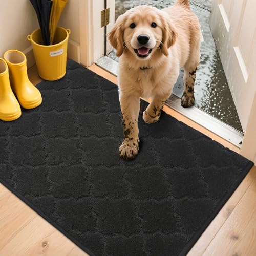 COSY HOMEER Fussmatte Innen 60 x 90 cm, Schmutzfangmatte Waschbar 1,5 cm Dicke, Eingangsteppich Sauberlaufmatte Hundeteppich Maschinenwaschbar für Flur, Küche, Hintertür, Schwarz COSY HOMEER Fussmatte Innen 60 x 90 cm, Schmutzfangmatte Waschbar 1,5 cm Dicke, Eingangsteppich Sauberlaufmatte Hundeteppich Maschinenwaschbar für Flur, Küche, Hintertür, Schwarz von COSY HOMEER