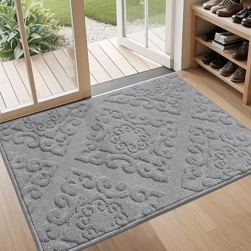 COSY HOMEER Fußmatte Innen 80 x 120 cm, Schmutzfangmatte Waschbar, Eingangsteppich Sauberlaufmatte Hundeteppich Maschinenwaschbar für Flur, Küche, Hintertür, Grau COSY HOMEER Fußmatte Innen 80 x 120 cm, Schmutzfangmatte Waschbar, Eingangsteppich Sauberlaufmatte Hundeteppich Maschinenwaschbar für Flur, Küche, Hintertür, Grau von COSY HOMEER