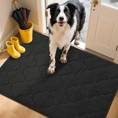 COSY HOMEER Fussmatte Innen 80 x 120 cm, Schmutzfangmatte Waschbar 1,5 cm Dicke, Eingangsteppich Sauberlaufmatte Hundeteppich Maschinenwaschbar für Flur, Küche, Hintertür, Schwarz COSY HOMEER Fussmatte Innen 80 x 120 cm, Schmutzfangmatte Waschbar 1,5 cm Dicke, Eingangsteppich Sauberlaufmatte Hundeteppich Maschinenwaschbar für Flur, Küche, Hintertür, Schwarz von COSY HOMEER