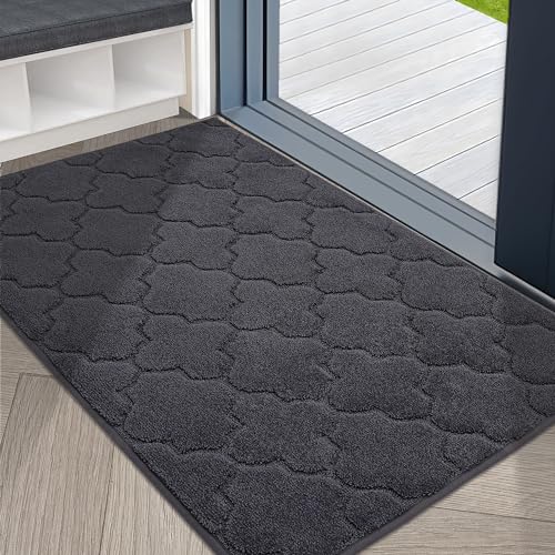 COSY HOMEER Fussmatte Innen 80 x 120 cm, Schmutzfangmatte Waschbar 1,5 cm Dicke, Eingangsteppich Sauberlaufmatte Hundeteppich Maschinenwaschbar für Flur, Küche, Hintertür, Dunkelgrau COSY HOMEER Fussmatte Innen 80 x 120 cm, Schmutzfangmatte Waschbar 1,5 cm Dicke, Eingangsteppich Sauberlaufmatte Hundeteppich Maschinenwaschbar für Flur, Küche, Hintertür, Dunkelgrau von COSY HOMEER