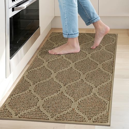 COSY HOMEER Küchenteppich, rutschfest, waschbar, 50,8 x 81,3 cm, saugfähige Küchenmatten für Boden, Läufer, Teppiche für Küchenböden, 100 % Polypropylen, Küchenspüle, Beige COSY HOMEER Küchenteppich, rutschfest, waschbar, 50,8 x 81,3 cm, saugfähige Küchenmatten für Boden, Läufer, Teppiche für Küchenböden, 100 % Polypropylen, Küchenspüle, Beige von COSY HOMEER